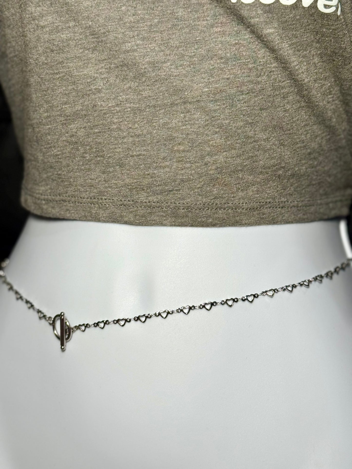 Unwavering Love waist chain Silver