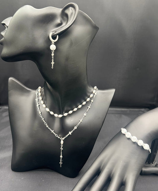 Anchored in Grace Set Silver